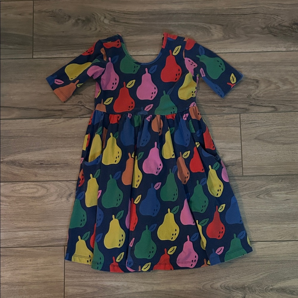Hanna Andersson Yellow and Pink Raglan Sleeve Sundress